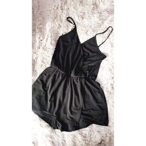 Black Skort Romper